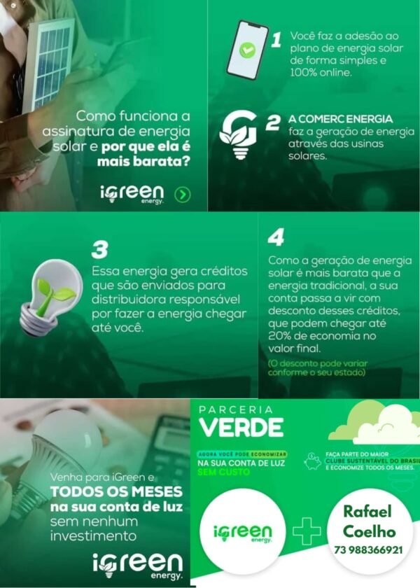 Igreen Energy Representante Rafael Coelho em Maracás BA - Imagem 2